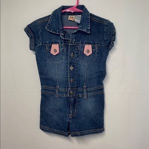 Faded Glory blue jean romper